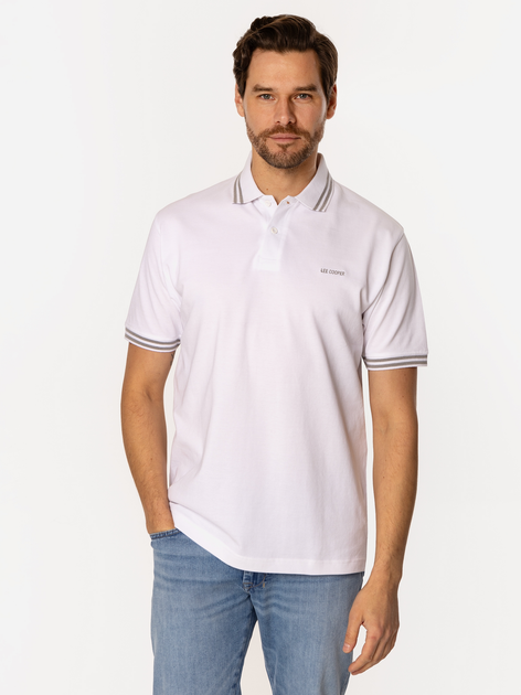Поло довге чоловіче Lee Cooper Tyan-5029 2XL Біле (5905991730347) - зображення 3
