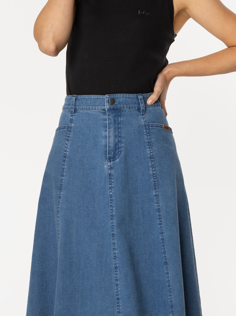 Spódnica damska midi jeansowa Lee Cooper Murcia-811 S Niebieska (5905991737483) - obraz 5