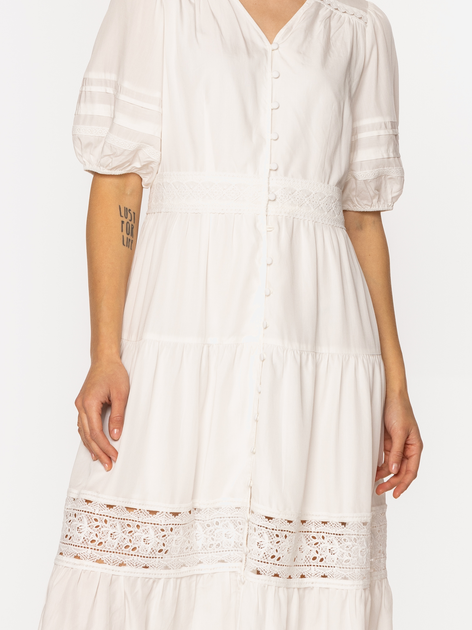 Плаття довге літнє жіноче Lee Cooper Almeira-8282 S Біле (5905991737179) - зображення 5
