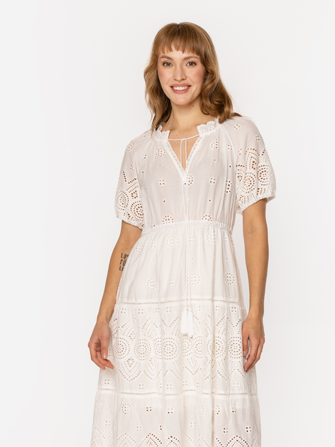 Sukienka damska midi letnia Lee Cooper Coria-8283 M Biała (5905991737230) - obraz 4