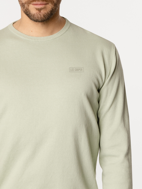 Джемпер чоловічий Lee Cooper Adam Organic XL Оливковий (5905991722946) - зображення 4