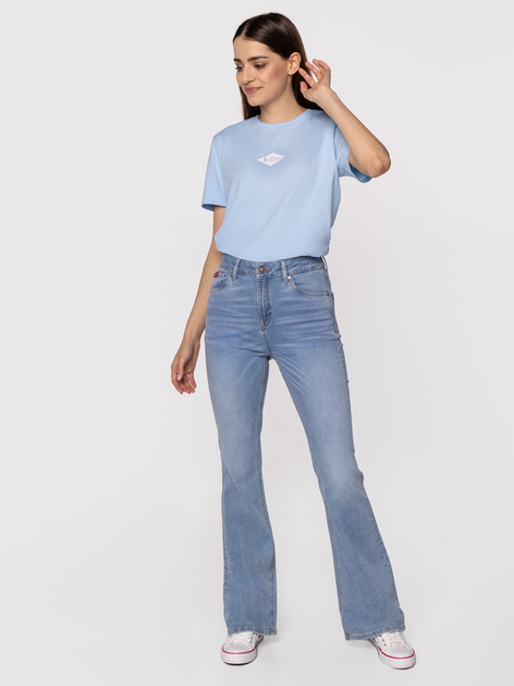 Jeansy dzwony damskie Lee Cooper Becca-2418 27-30 Błękitne (5905991741930) - obraz 3