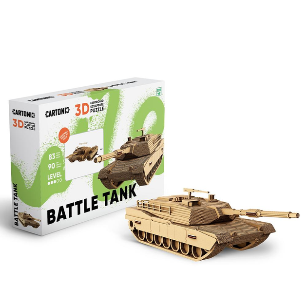 Фото - 3D-пазл Сartonic Картонний конструктор "Cartonic 3D Puzzle BATTLE TANK" 