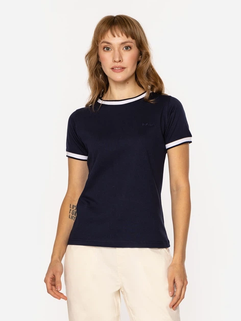 Koszulka damska bawełniana Lee Cooper Nadia-5511 M Granatowa (5905991731221) - obraz 3