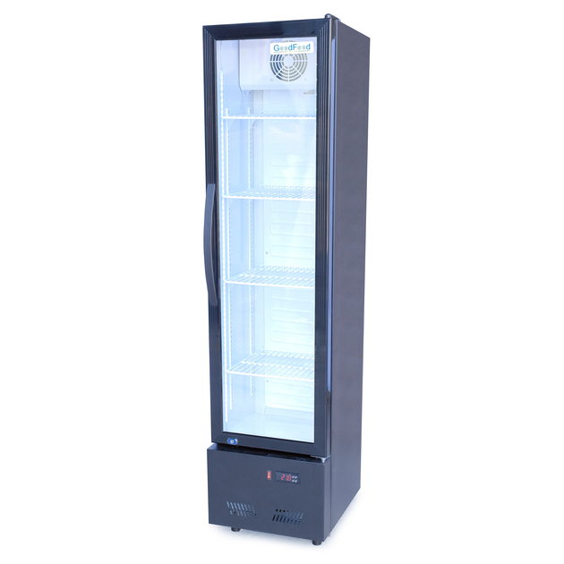 Шафа холодильна для напоїв GoodFood BC160NBW2LED чорна-біла - изображение 1