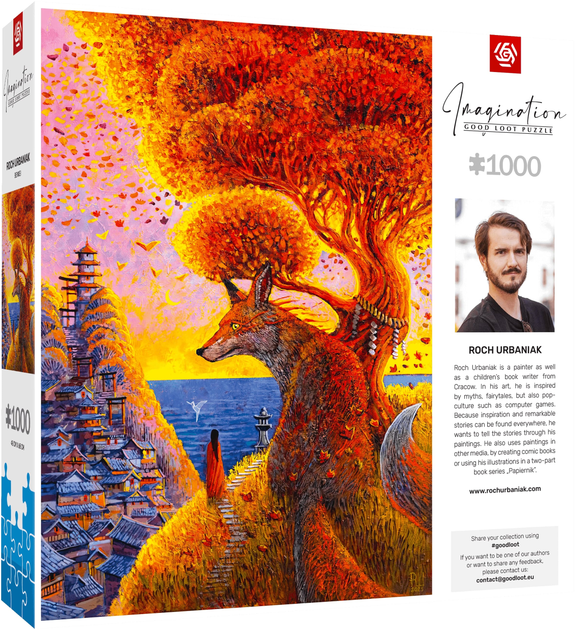 Puzzle GOOD LOOT Imagination Puzzle: Roch Urbaniak Benkei 1000 elementów (5908305249757) - obraz 4