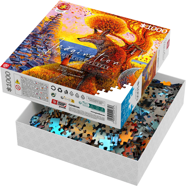 Puzzle GOOD LOOT Imagination Puzzle: Roch Urbaniak Benkei 1000 elementów (5908305249757) - obraz 7