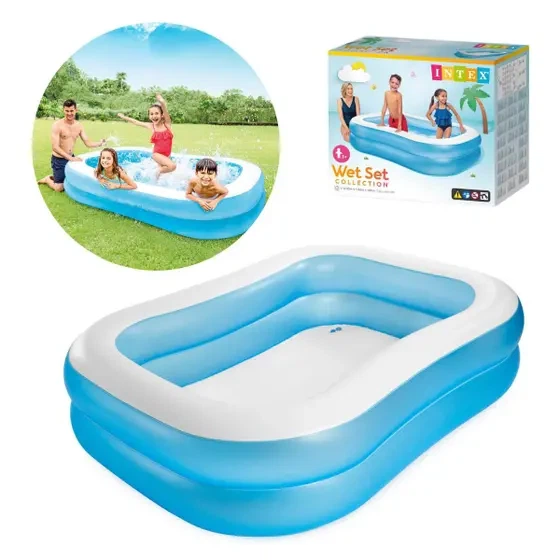 Басейн надувний дитячий SWIM CENTER Intex 57180 203x152x48 см - изображение 3