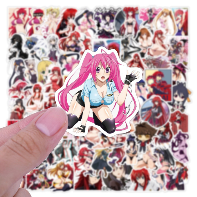 Стикерпак Старшая школа DxD Набор наклеек GeekLand High School DxD 100 штук - Фото 3 Стикерпак Старшая школа DxD Набор наклеек GeekLand High School DxD 100 штук - изображение 3