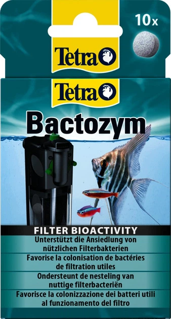 Средство Tetra Bactozym для аквариума для стабилизации биологического равновесия 10 таблеток на 1000 л (4004218140257/4004218753716) - Фото 2 Средство Tetra Bactozym для аквариума для стабилизации биологического равновесия 10 таблеток на 1000 л (4004218140257/4004218753716) - изображение 2