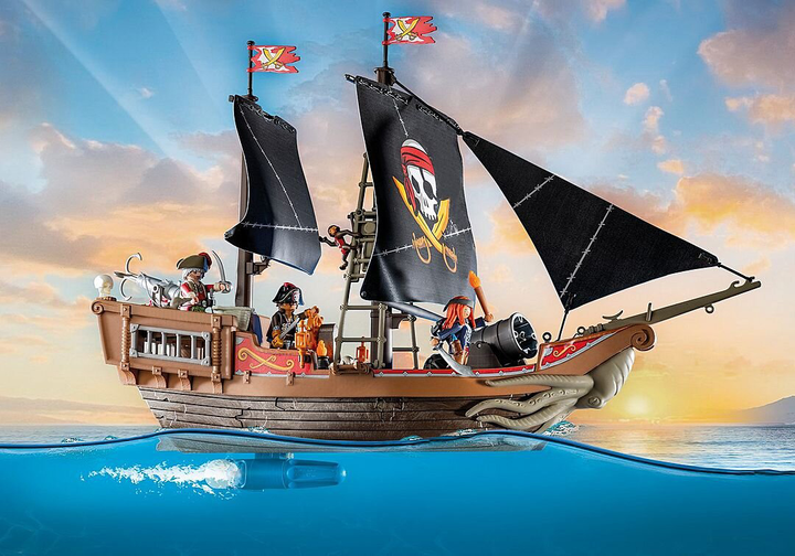 Дитячий ігровий набір Playmobil Пірати Великий піратський корабель 71530 (4008789715302) - зображення 4