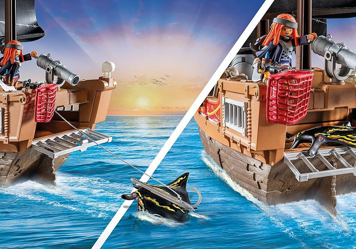 Дитячий ігровий набір Playmobil Пірати Великий піратський корабель 71530 (4008789715302) - зображення 5