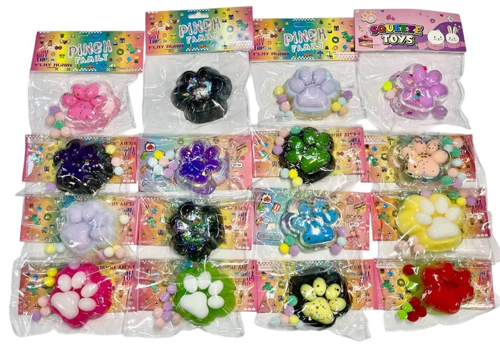 Антистрес Лапка стискання котячої лапи Sticky Relief Relax Toys Смішний подарунок - зображення 6