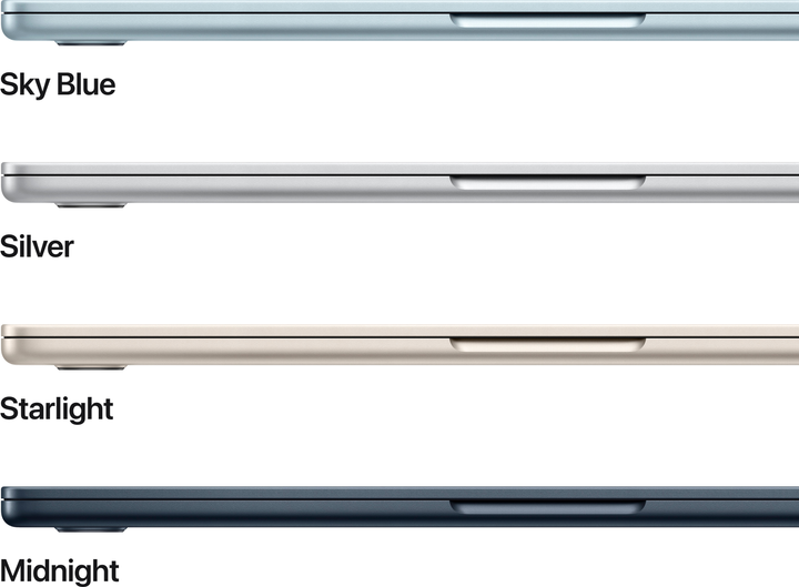 Laptop Apple MacBook Air 13.6" M4 24/512GB 2025 (MC654RU/A) (QWERTY+cyrylica) Silver - obraz 3