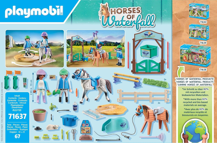 Zestaw zabawek dla dzieci Playmobil Horses of Waterfall Nowoczesna arena jeździecka 71637 (4008789716378) - obraz 3