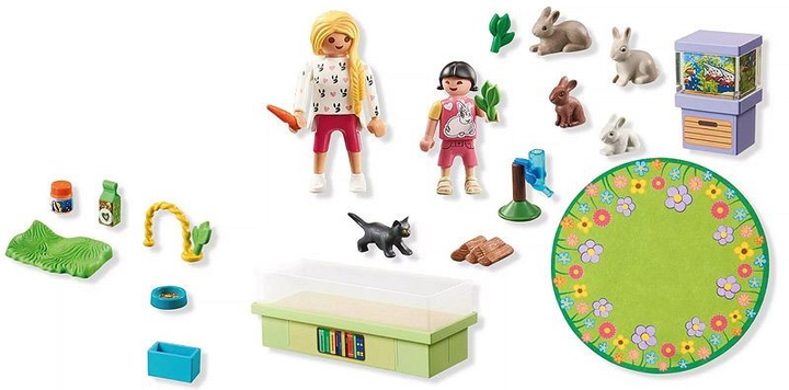 Zestaw zabawek dla dzieci Playmobil My Life Dziewczynki z królikami 71753 (4008789717535) - obraz 3