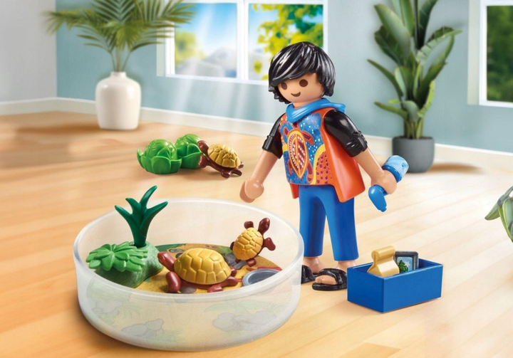 Дитячий ігровий набір Playmobil My Life Черепашачий тераріум 71748 (4008789717481) - зображення 4