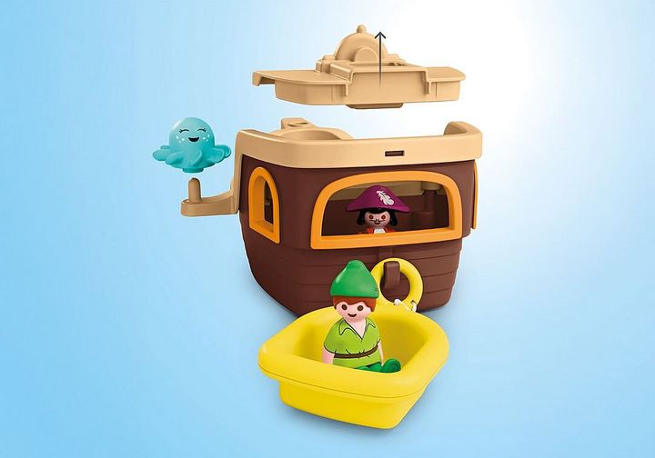 Набір дитячих іграшок Playmobil Junior Aqua & Disney: Піратський корабель Пітера Пена 71769 (4008789717696) - зображення 6