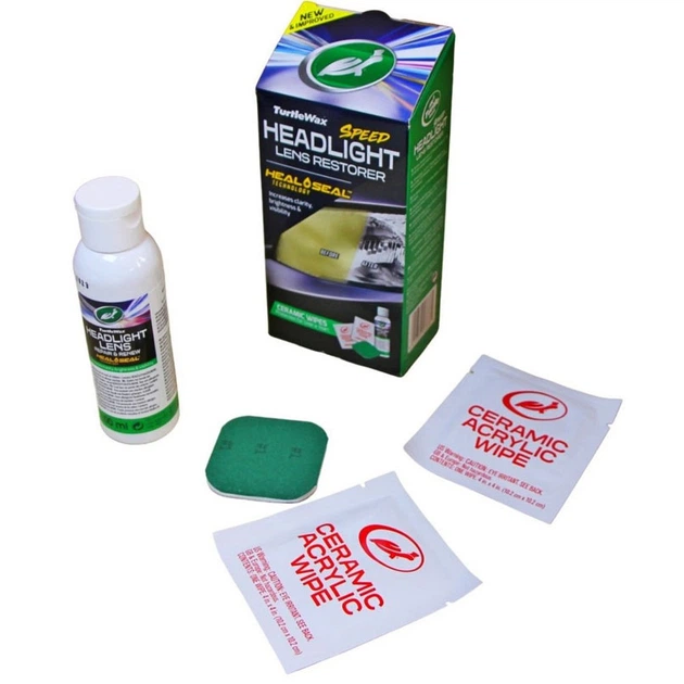 Набір для полірування фар Headlight Lens Restorer Kit TURTLE WAX, розчин + аплікатор 51768 - зображення 2