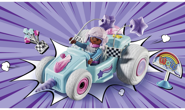 Гоночна машинка Playmobil Funstars: Єдиноріг 71635 (4008789716354) - зображення 4