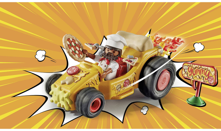 Samochod Playmobil Funstars Racing: Pizza 71634 (4008789716347) - obraz 5
