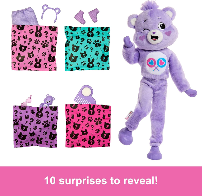 Лялька Mattel Barbie Cutie Reveal Care Bears JCN94 (0194735273928) - зображення 5