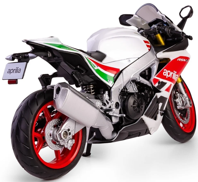 Motocykl Daffi RMZ Hobby Aprilia RSV4 1:12 (5905422081352) - obraz 5