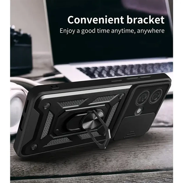 Ударопрочный чехол Camshield Serge Ring for Magnet для Motorola Edge 40 Neo - изображение 3