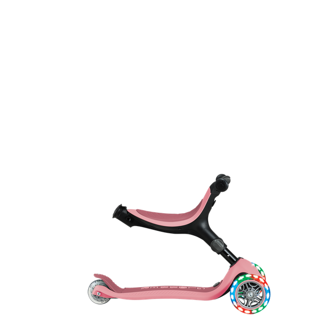 Дитячий самокат 3в1 з сидінням та додатковими колесами Globber Go Up Active Lights 360 пастельно-рожевий (749-310) - изображение 15