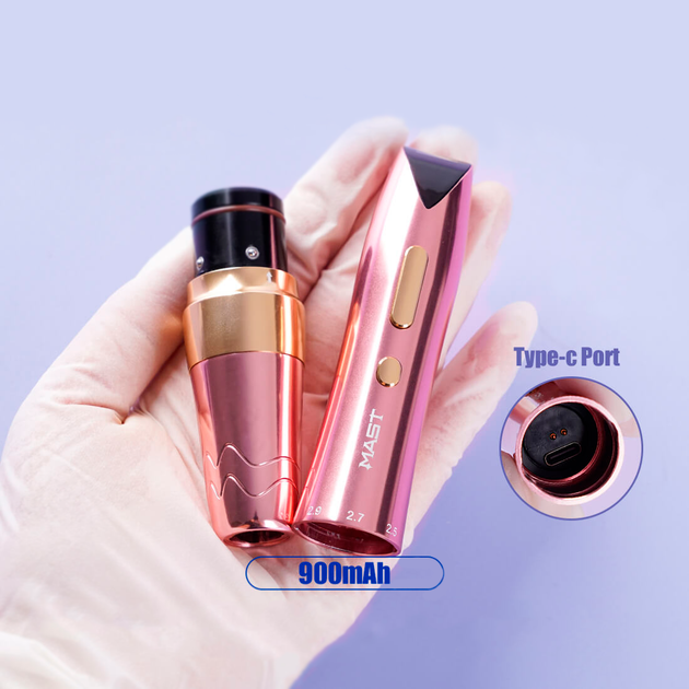 Модульная машинка для татуажа Mast P60 WQP053-1 Pink - Фото 4 Модульная машинка для татуажа Mast P60 WQP053-1 Pink - изображение 4