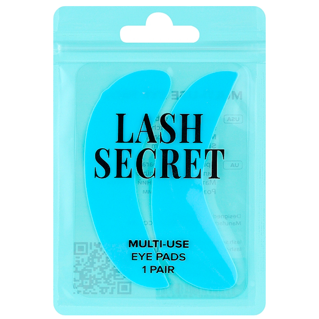 Силіконові багаторазові патчі Lash Secret блакитні 1 пара - Фото 1 Силіконові багаторазові патчі Lash Secret блакитні 1 пара - зображення 1