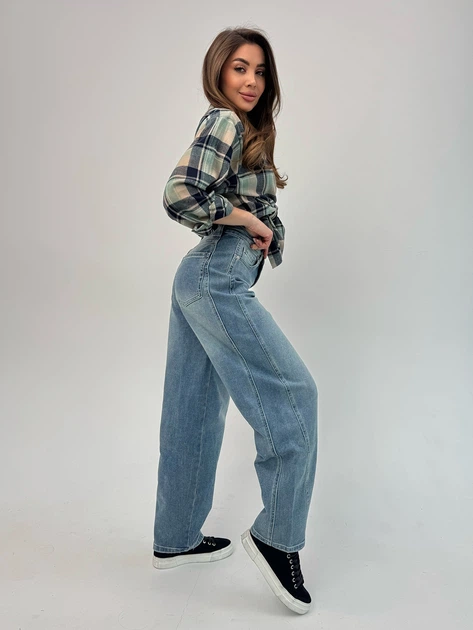 Джинсы Baggy женские ISSA PLUS WN20-699 28 Голубые