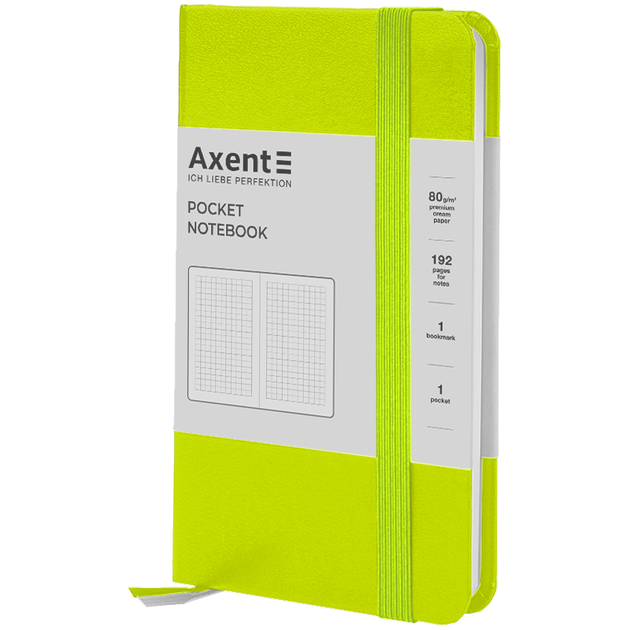 Книга записна Axent Partner А6 96 аркушів, клітинка, лимонна 8301-60-A 4063276170057 - Фото 1 Книга записна Axent Partner А6 96 аркушів, клітинка, лимонна 8301-60-A 4063276170057 - зображення 1