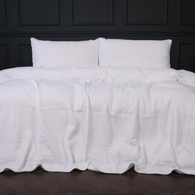 Комплект постільної білизни MirSon King Size 220х240 см №10-01 Arrowline White Піке від Rozetka на платформі USKIDKA Акція на Комплект постільної білизни MirSon King Size 220х240 см №10-01 Arrowline White Піке від Rozetka