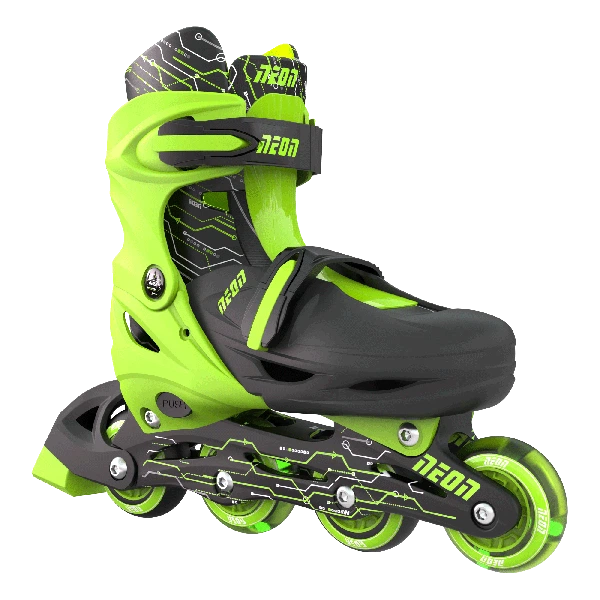 Роликовые коньки Neon Combo Skates Салатовый (Размер 34-37) nt10g4 - изображение 3