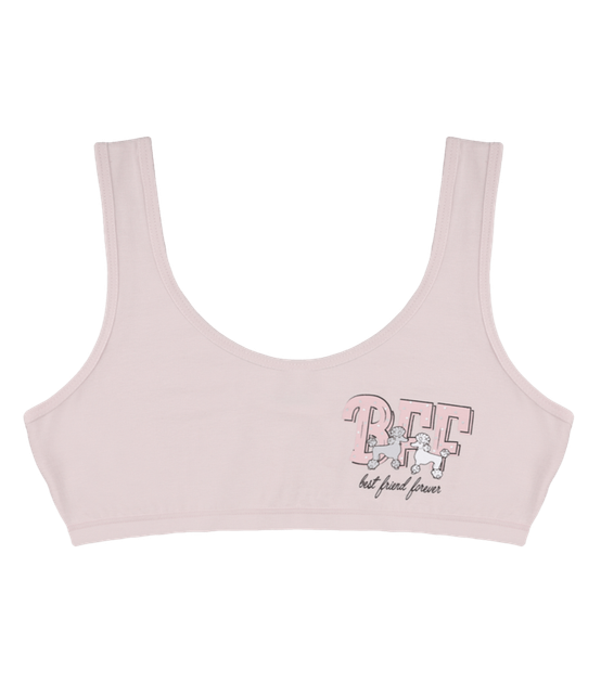 Подростковый топ с принтом Best Friend Forever на широких бретельках - Donella - 6071PB11 - 158-164 см - Светло-бежевый - Фото 1 Подростковый топ с принтом Best Friend Forever на широких бретельках - Donella - 6071PB11 - 158-164 см - Светло-бежевый - изображение 1