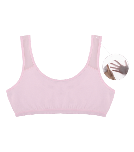 Подростковый топ однотонный с прозрачной вставкой на бретелях - Donella - 6071P - 158-164 см - Светло-розовый - Фото 1 Подростковый топ однотонный с прозрачной вставкой на бретелях - Donella - 6071P - 158-164 см - Светло-розовый - изображение 1
