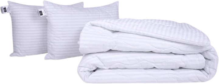 Набір MirSon №1131 Сolor Fun Line Ковдра літня King Size 220х240 см 17-0605 Stripe White Бавовна + Дві подушки 50x70 см від Rozetka на платформі USKIDKA Акція на Набір MirSon №1131 Сolor Fun Line Ковдра літня King Size 220х240 см 17-0605 Stripe White Бавовна + Дві подушки 50x70 см від Rozetka