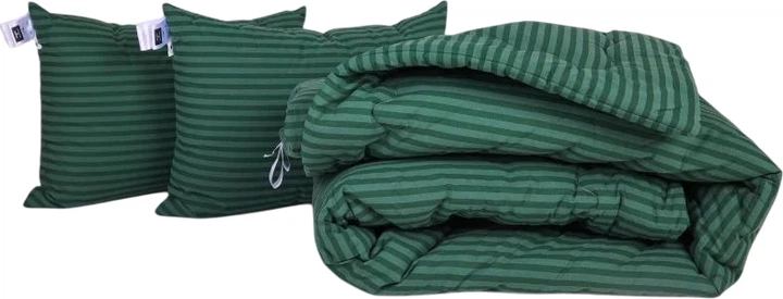 Набір MirSon №1034 Сolor Fun Line Ковдра зимова Євро 200х220 см 17-0612 Stripe Emerald Bamboo + Дві подушки 50x70 см (2200010880939) - Фото 1 Набір MirSon №1034 Сolor Fun Line Ковдра зимова Євро 200х220 см 17-0612 Stripe Emerald Bamboo + Дві подушки 50x70 см (2200010880939) - зображення 1