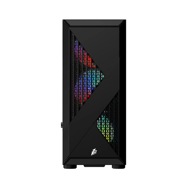 Корпус 1stPlayer F3-A-BK-4F1 Black без БЖ - Фото 2 Корпус 1stPlayer F3-A-BK-4F1 Black без БЖ - зображення 2