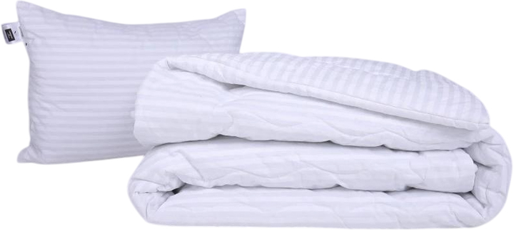 Набір MirSon №1140 Сolor Fun Line Ковдра зимова Односпальна 140х205 см 17-0605 Stripe White Bamboo + Подушка 50x70 см від Rozetka на платформі USKIDKA Акція на Набір MirSon №1140 Сolor Fun Line Ковдра зимова Односпальна 140х205 см 17-0605 Stripe White Bamboo + Подушка 50x70 см від Rozetka