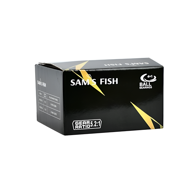 Катушка SAM'S ASH SF24315-3 4+1BB 3000 пластик/металл 5.2:1 Черный - Фото 5 Катушка SAM'S ASH SF24315-3 4+1BB 3000 пластик/металл 5.2:1 Черный - изображение 5