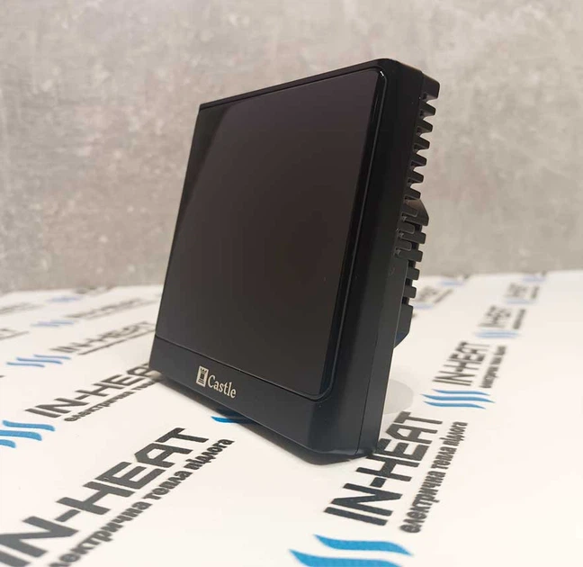 Программируемый терморегулятор Castle AC8400H Wi-Fi Чёрный для тёплого пола - изображение 2