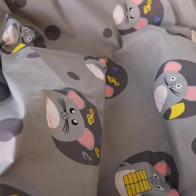 Простынь MirSon Бязь 20-0029 Funny mice 150х220 см (2200010283716) - Фото 4 Простынь MirSon Бязь 20-0029 Funny mice 150х220 см (2200010283716) - изображение 4