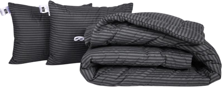 Набір MirSon №1093 Сolor Fun Line Ковдра зимова Полуторна 155х215 см 17-0611 Stripe Black Вовна + Дві подушки 50x70 см від Rozetka на платформі USKIDKA Акція на Набір MirSon №1093 Сolor Fun Line Ковдра зимова Полуторна 155х215 см 17-0611 Stripe Black Вовна + Дві подушки 50x70 см від Rozetka