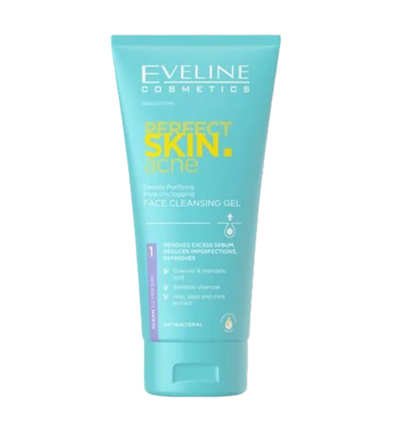 Гель глибоко очищуючий для вмивання PERFECT SKIN ACNE 150 мл. Евелін 9709 - Фото 1 Гель глибоко очищуючий для вмивання PERFECT SKIN ACNE 150 мл. Евелін 9709 - изображение 1