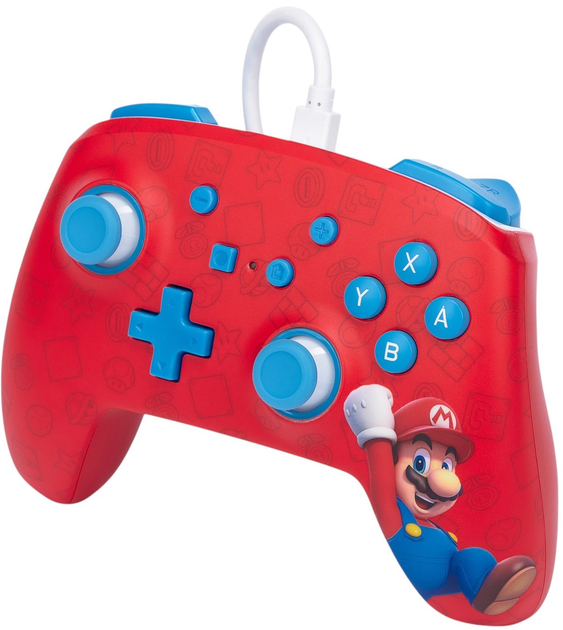 Геймпад PowerA NSW ENH Nintendo Switch Wired Controller - Woo Hoo Mario (0617885025815) - зображення 3