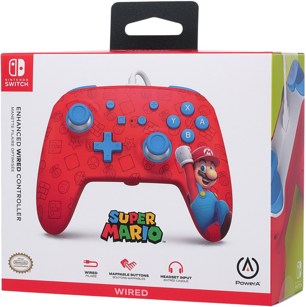 Геймпад PowerA NSW ENH Nintendo Switch Wired Controller - Woo Hoo Mario (0617885025815) - зображення 8