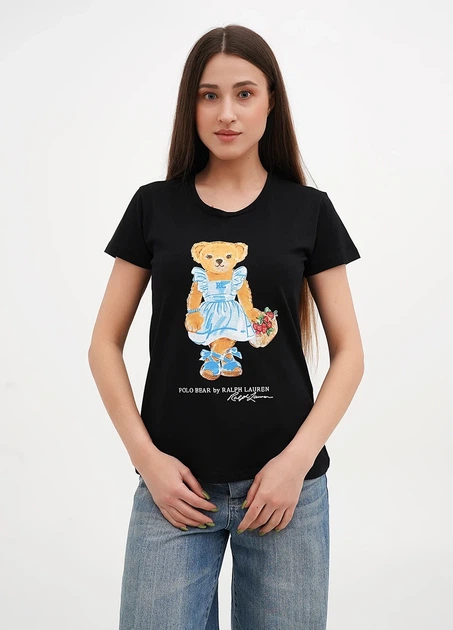 Футболка женская Ralph Lauren Bear FS-5027BL L - Фото 1 Футболка женская Ralph Lauren Bear FS-5027BL L - изображение 1