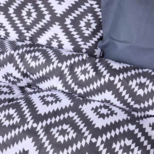 Наволочка MirSon 17-0730 Silver Geo Zebra Ranforce Elite Серая 50х70 см (2200010823295) - изображение 2